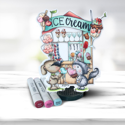 Slurpy Ice Cream - Horace & Boo download printable stamp