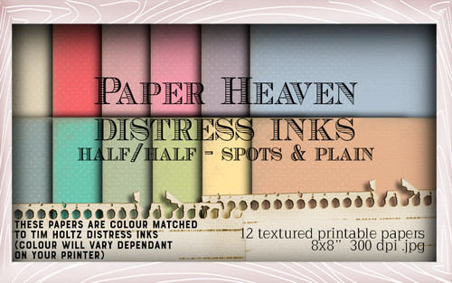 24 Distress ink swatched printable papers - Lil Miss Sugarpops Kit 1...Craft printable download digital stamps/digi scrap kit