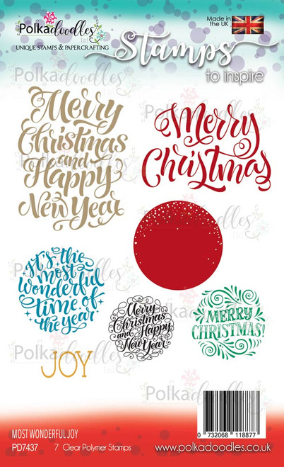 Most Wonderful Joy - sentiment Stamp set