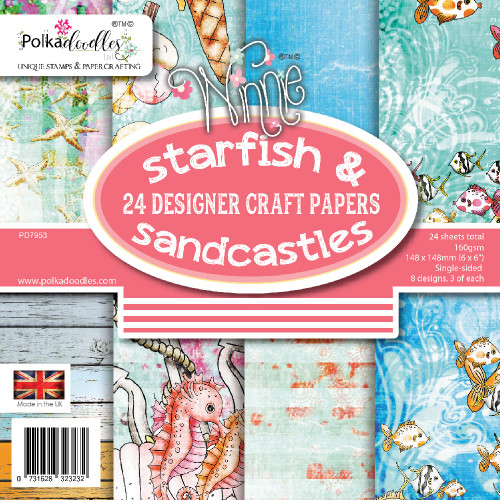 Starfish & Sandcastles 6 x 6" paper pack
