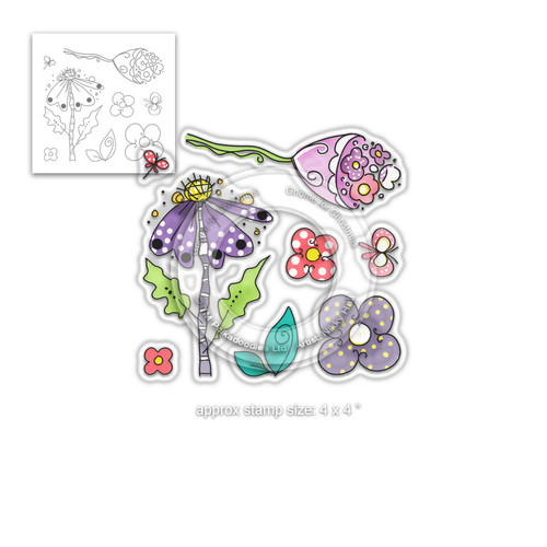 PD8000 Perfectly Poised - Clear Polymer stamp set