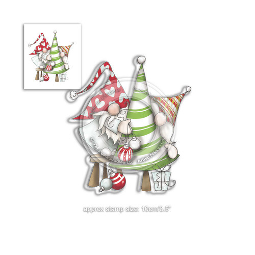 Decorating the Tree - Clear Polymer Stamp