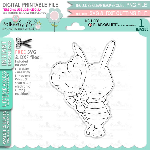Sweet As Candy - Love Always printable craft digital stamp download with free SVG /DXF files