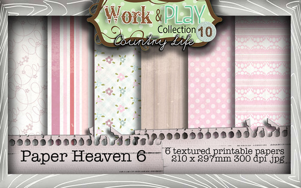 Work & Play 10 Collection - Paper Heaven 6 Digital Craft Download Bundle