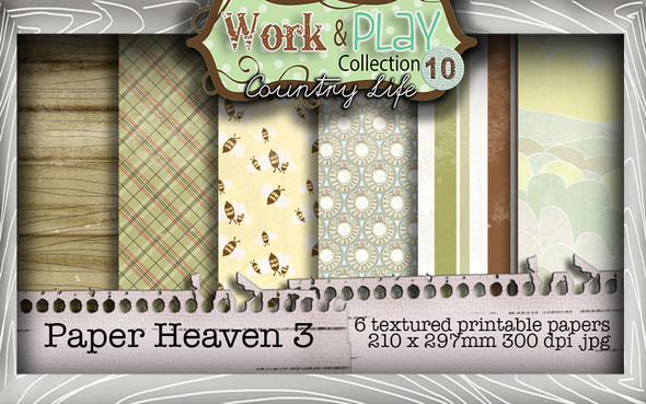 Work & Play 10 Collection - Paper Heaven 3 Digital Craft Download Bundle