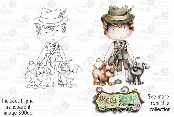 Gamekeeper Digital Stamp - Work & Play 10 Digital Craft Download