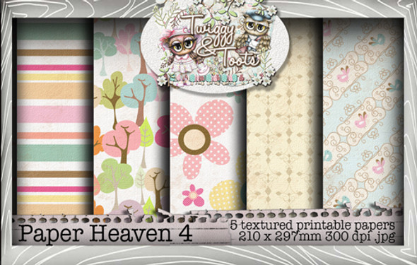 Twiggy & Toots Paper Heaven 4 bundle - Digital Craft Download