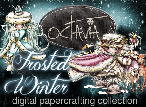 Octavia Frosted Winter - Digital Stamp bundle - great value!