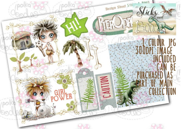 Sticks & Bones - Design Sheet 6  - Digital CRAFT Download