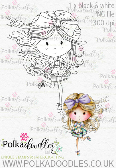 Winnie Wonderland Hurry - Printable Digital stamp download