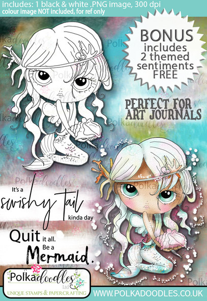 Ula be a mermaid - Life Journal craft digi download