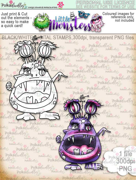 Little Monsters Verocia digi stamp download