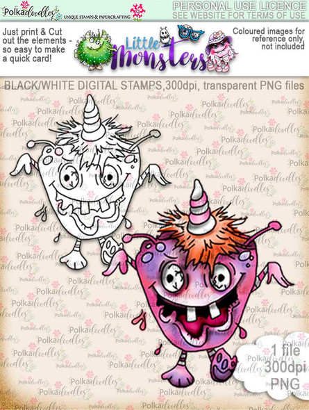 Little Monsters Scarymayree digi stamp download