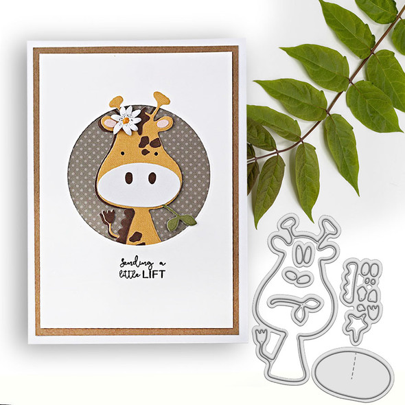 George the Giraffe cute die set - card making craft cutter Die set