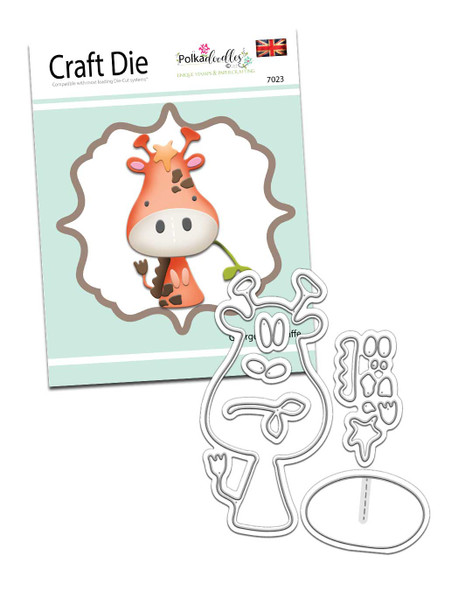 George the Giraffe cute die set - card making craft cutter Die set