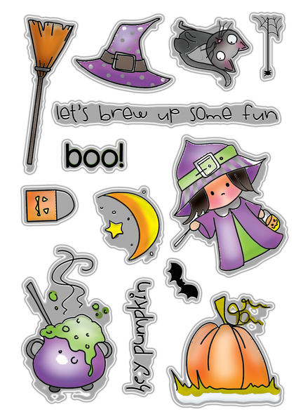 Hey Pumpkin - Halloween clear stamp set