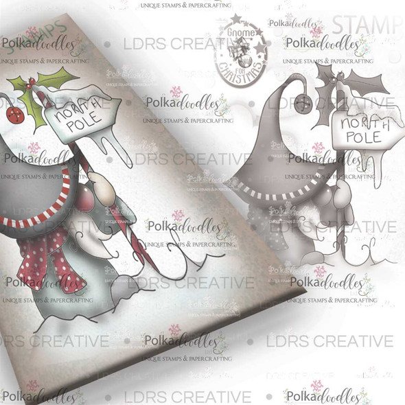 North Pole Gnome clear Stamp