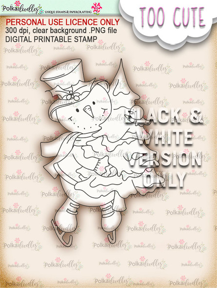 Frosty Tree Haul - Too Cute digital papercrafting download Frosty Tree Haul - Too Cute digital papercrafting download