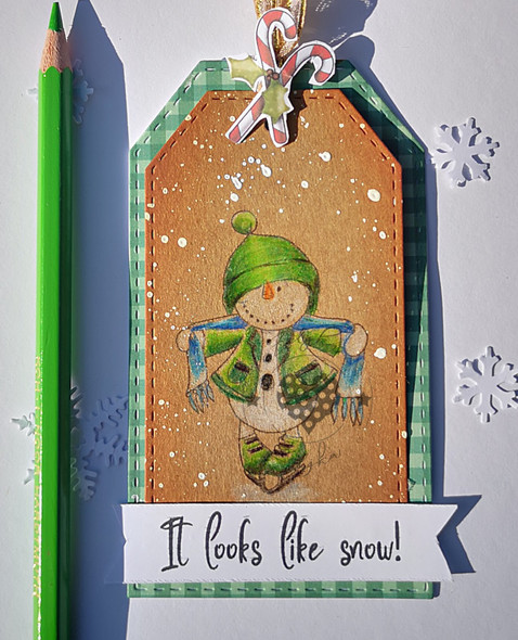 Frosty Wrap Up Warm PRECOLOURED - Too Cute digital papercrafting download