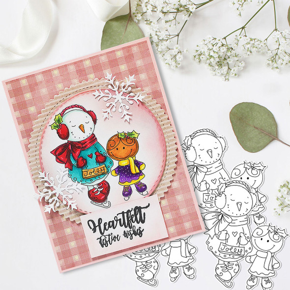 Frostella & Ginger PRECOLOURED - Too Cute digital papercrafting download