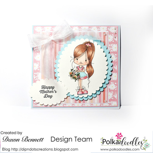 Holly flower basket- "precoloured" digital papercrafting download