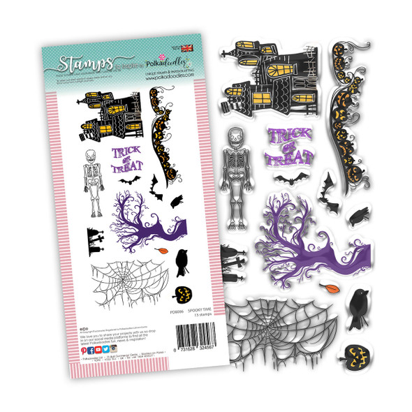 Spooky Time stamp set - 13 stamps