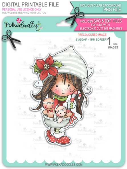 Winnie North Pole - Precoloured Bundle - digital stamp downloads including SVG file