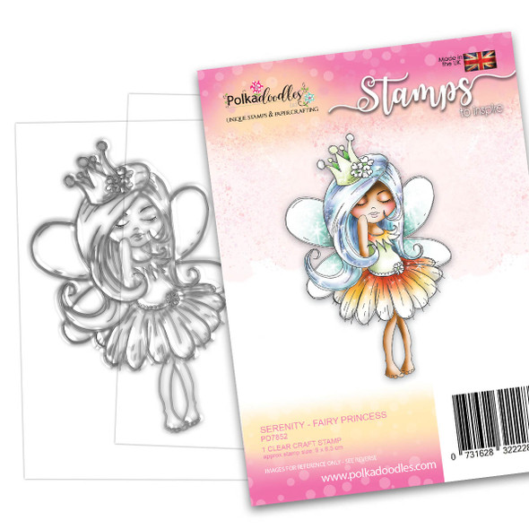 SERENITY Fairy Princess - CLEAR POLYMER STAMP (PD7852)