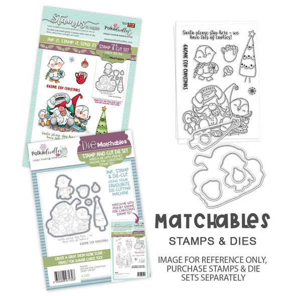 Cut-ables 10 printed sheets - Gnome For Christmas