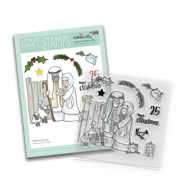Cute Nativity Clear photopolymer stamp set