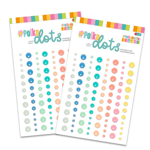 Polka Dots 3D enamel dots embellishments for card making, craft supplies, scrapbooking, mixed media. Polka Dots 3D enamel dots embellishments for card making, craft supplies, scrapbooking, mixed media.