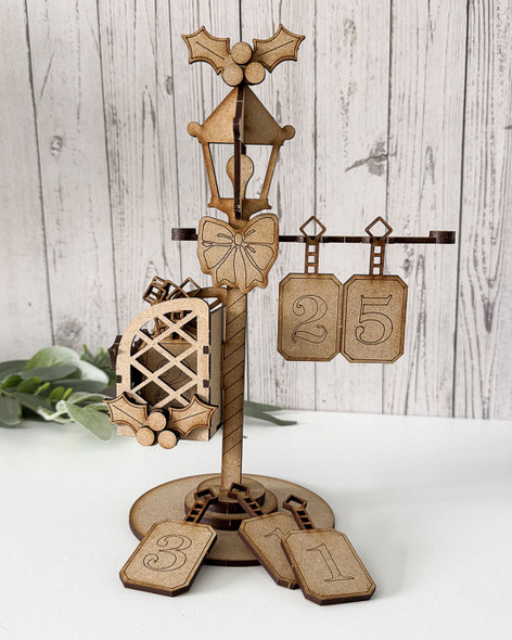 Advent Calendar Days of Christmas decoration -  Christmas Craft Wood blanks Set. Layered Tags/Ornaments/baubles  - MDF wood blanks, plaques and decorations for card making, crafts, scrapbooking