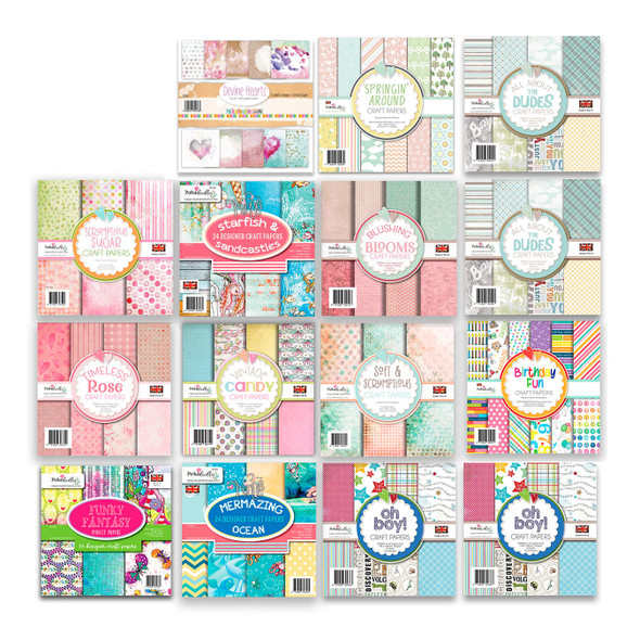 Mega paper pack sale bundle - for card making, crafts, scrapbooking