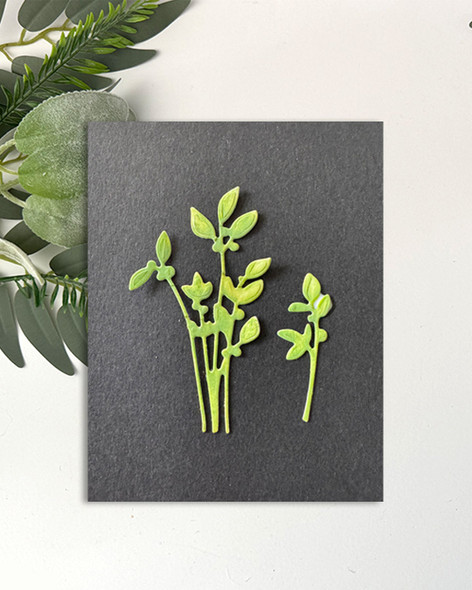 Super Sprigs botanical leaf die - Craft card making die