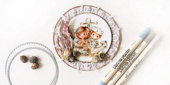 You're my Anchor cute Meribelle Mermaid Clear Stamp.