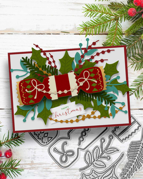 Christmas Cracker Craft Cutting Die Set – Card Making & Scrapbooking.