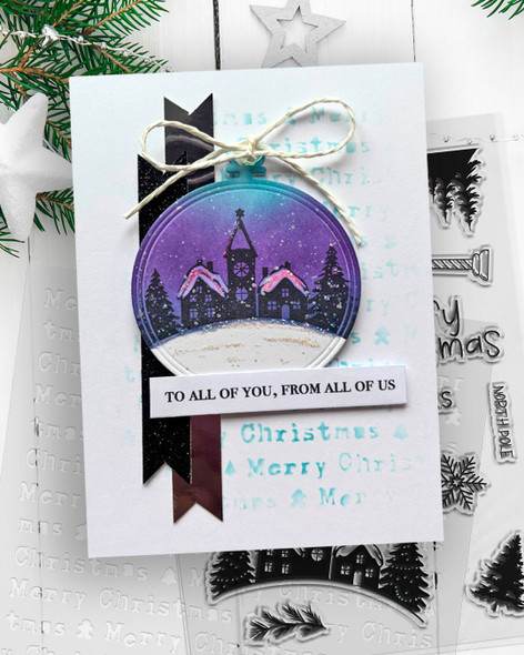 Letters to the North Pole A6/4 x 6" Clear Stamp Set – Christmas Card Making & Scrapbooking.
