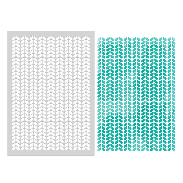 Knit texture A5/6 x 8" Emboss-ink Stencil - card making, crafts, scrapbooking. Knit texture A5/6 x 8" Emboss-ink Stencil - card making, crafts, scrapbooking.