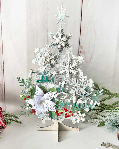 Snowflake Tree MDF wood blank Craft Kit – Christmas Holiday Home Décor crafts.