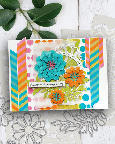 Bubbleicious Emboss-ink stencil –craft, card making Stencil