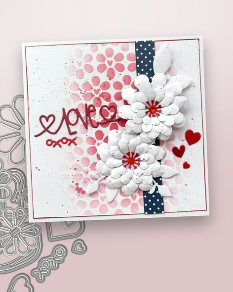 Dahlia Flower dies – craft, card making scrapbooking cutter dies