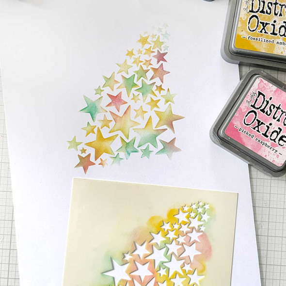 Star burst Emboss-ink Layering stencil set
