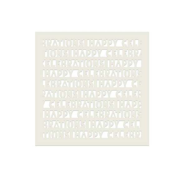 Happy Celebrations Emboss-ink Layering stencil for card making, crafts, scrapbooking