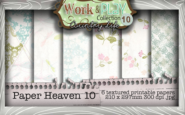 Work & Play 10 Collection - Paper Heaven 10 Digital Craft Download Bundle