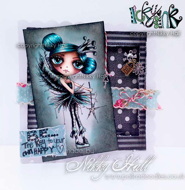 Oddella with bag Ickyink Art alternative digistamp - Digital Craft Download