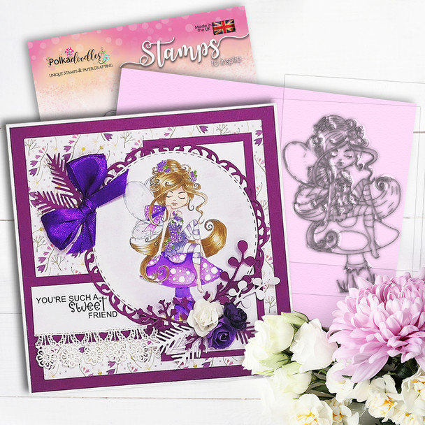 Serenity Fairy Blossom - Digital Crafts, digital Stamp card making printable downloads