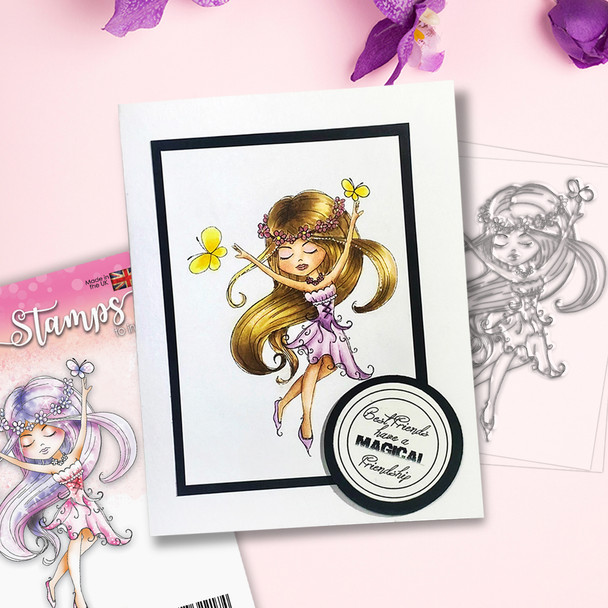 Serenity Fairy Joyful - Digital Crafts, digital Stamp card making printable downloads
