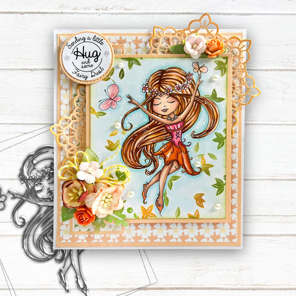 Serenity Fairy Joyful - Digital Crafts, digital Stamp card making printable downloads