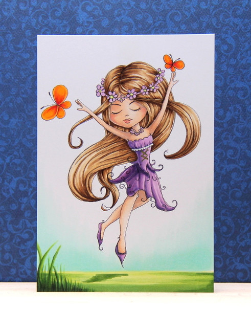 Serenity Fairy Joyful - Digital Crafts, digital Stamp card making printable downloads