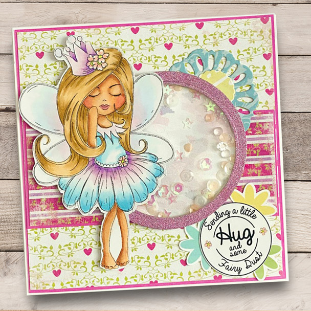 Serenity Fairy Princess - Digital Crafts, digital Stamp card making printable downloads.